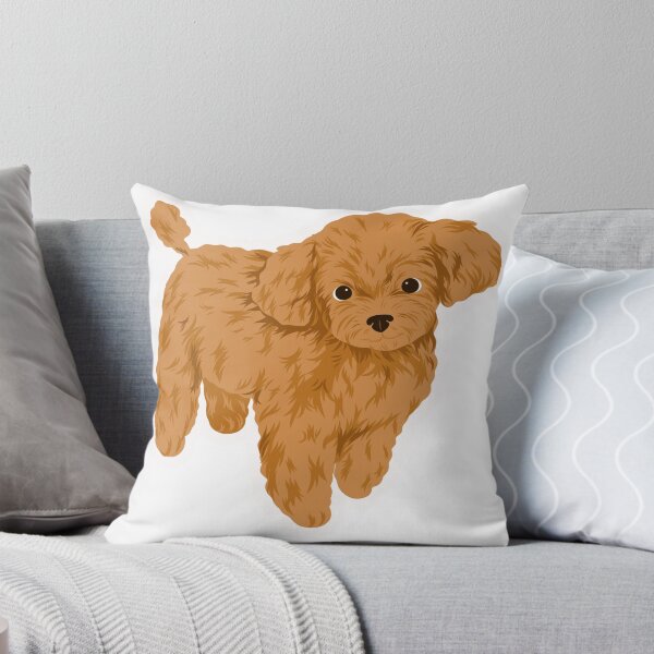 Item preview, Adorable Fluffy Brown Toy Poodle Puppy designed and sold by simranart111.