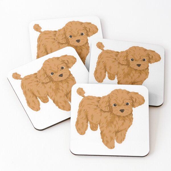 Item preview, Adorable Fluffy Brown Toy Poodle Puppy designed and sold by simranart111.