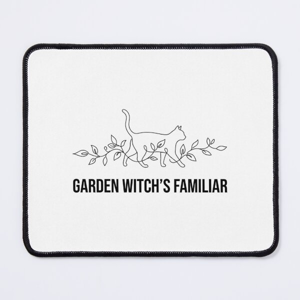 Item preview, Garden Witch's Familiar Minimalist Line Art Cat with Botanical Leaves Aesthetic designed and sold by raedattia.