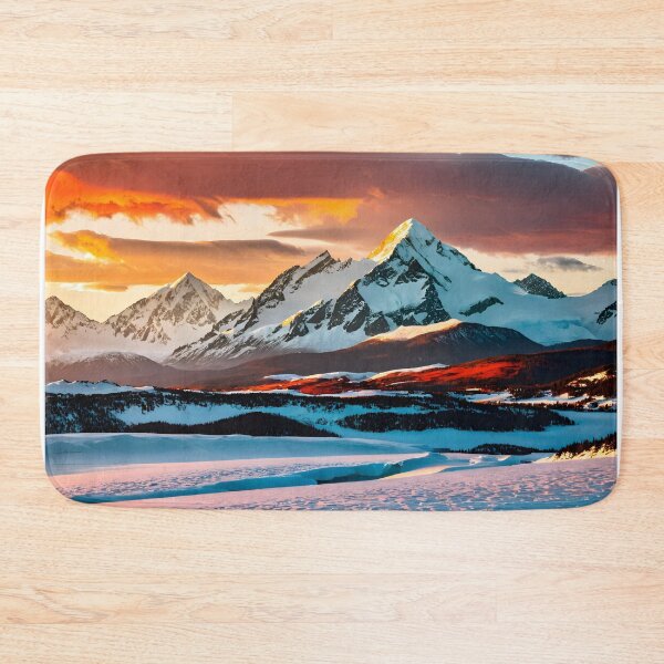 Item preview, Dramatic Sunset Over Snowy Peaks designed and sold by coolr42.
