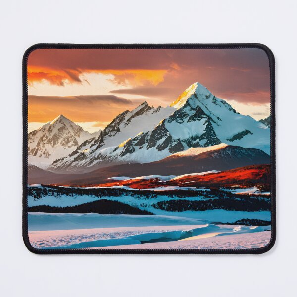 Item preview, Dramatic Sunset Over Snowy Peaks designed and sold by coolr42.