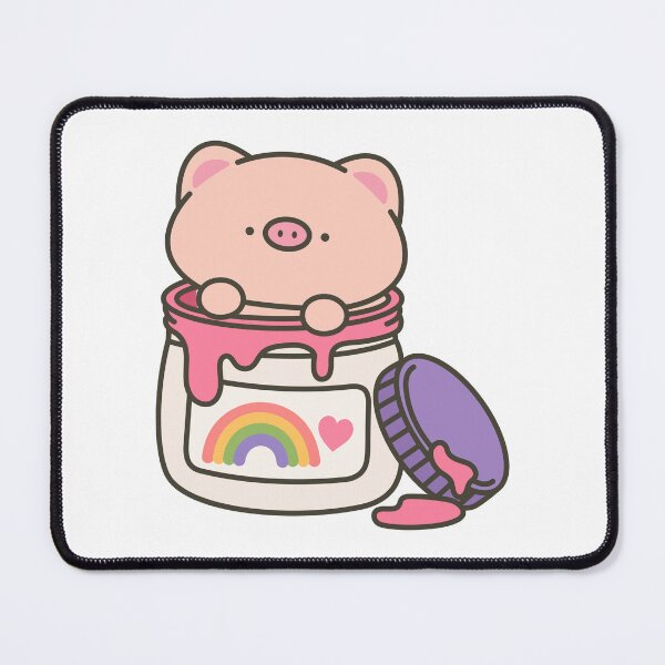 Item preview, Kawaii Pig Painting a Rainbow designed and sold by Partoon-dp.