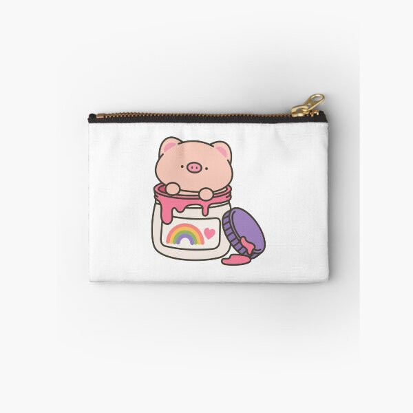 Item preview, Kawaii Pig Painting a Rainbow designed and sold by Partoon-dp.