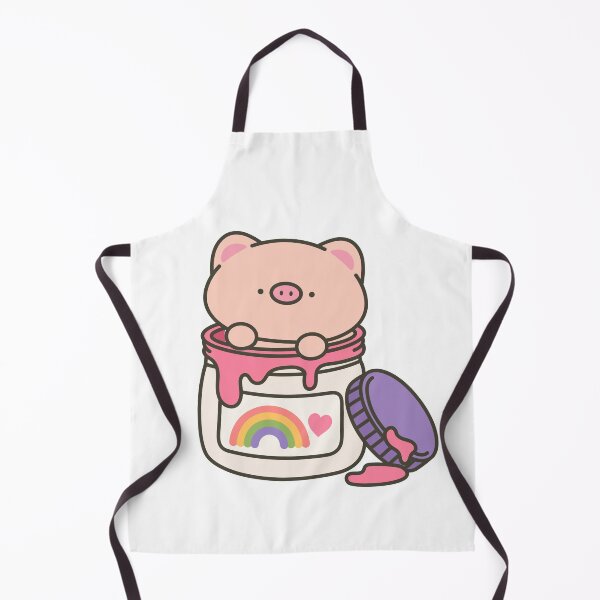 Item preview, Kawaii Pig Painting a Rainbow designed and sold by Partoon-dp.
