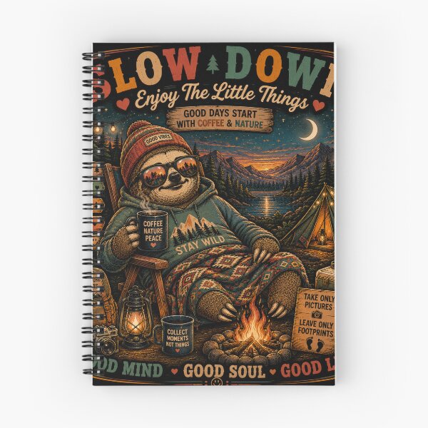 Item preview, Slow Down Enjoy the Little Things – Sloth Nature Adventure designed and sold by Molli98.