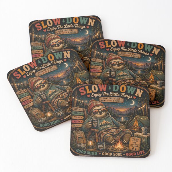 Item preview, Slow Down Enjoy the Little Things – Sloth Nature Adventure designed and sold by Molli98.