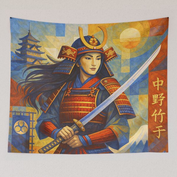 Item preview, Nakano Takeko - Japanese Samurai Warrior Painting designed and sold by GalleryKauffeld.