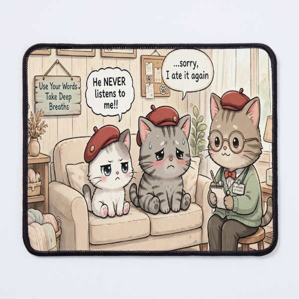 Item preview, Freda and Junior Couples Therapy - Dr Whiskers Session designed and sold by MAISON SYLVIE.