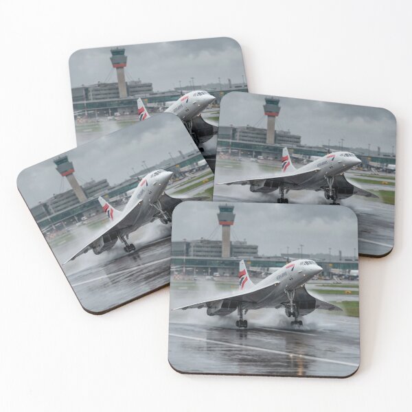 Item preview, Concorde on Wet Runway Departure designed and sold by Airpower Art.