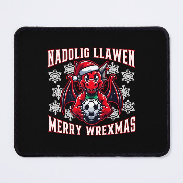 Item preview, Red Dragon Christmas Soccer Fan designed and sold by GSideArtStore.