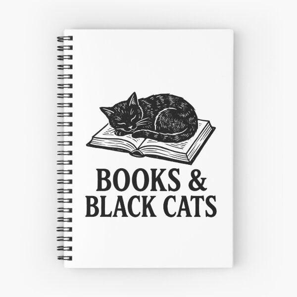 Item preview, Books and Black Cats Sleeping Cat Reader Literary Aesthetic Linocut designed and sold by raedattia.