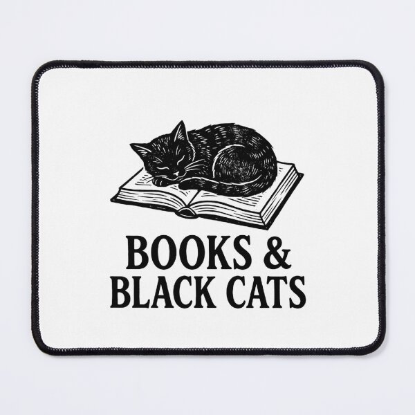 Item preview, Books and Black Cats Sleeping Cat Reader Literary Aesthetic Linocut designed and sold by raedattia.