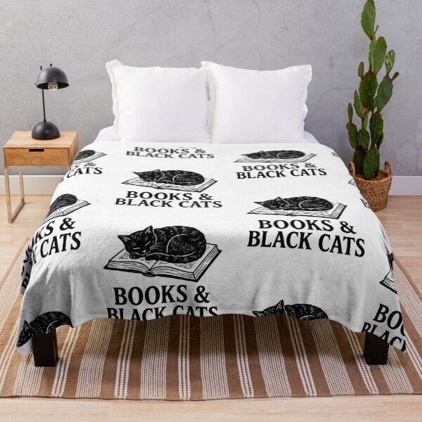 Item preview, Books and Black Cats Sleeping Cat Reader Literary Aesthetic Linocut designed and sold by raedattia.