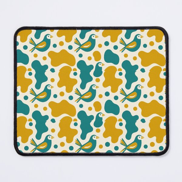 Item preview, Modern Abstract Folk Pattern - Minimalist Bird and Organic Shapes designed and sold by conamor-bymel.