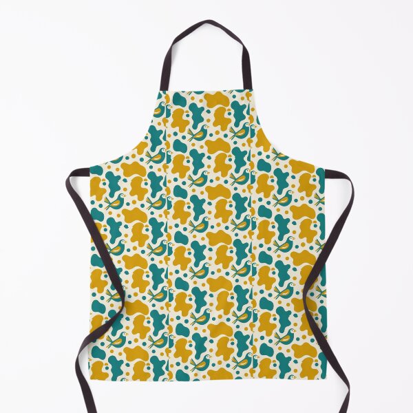 Item preview, Modern Abstract Folk Pattern - Minimalist Bird and Organic Shapes designed and sold by conamor-bymel.