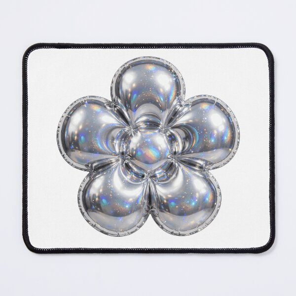 Item preview, Puffy Inflated Chrome Flower designed and sold by Teeny Quities.