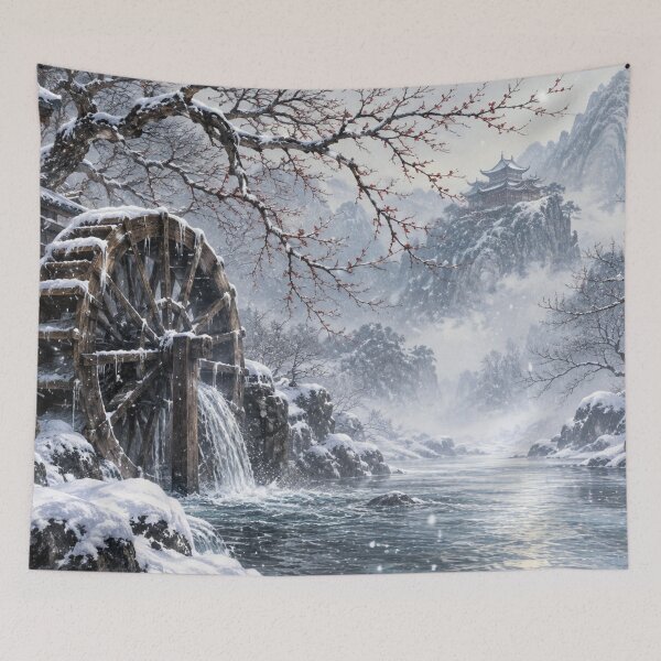 Item preview, Old watermill on the river designed and sold by Sigtrix.