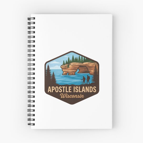 Item preview, Apostle Islands National Lakeshore Wisconsin Hiking Vintage Badge designed and sold by LittleArij.