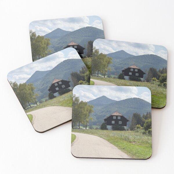 Item preview, House in front of mountain scenery designed and sold by FotografieFR.