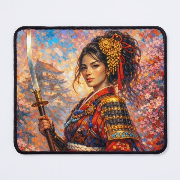 Item preview, Nakano Takeko - Japanese female Samurai Painting designed and sold by GalleryKauffeld.