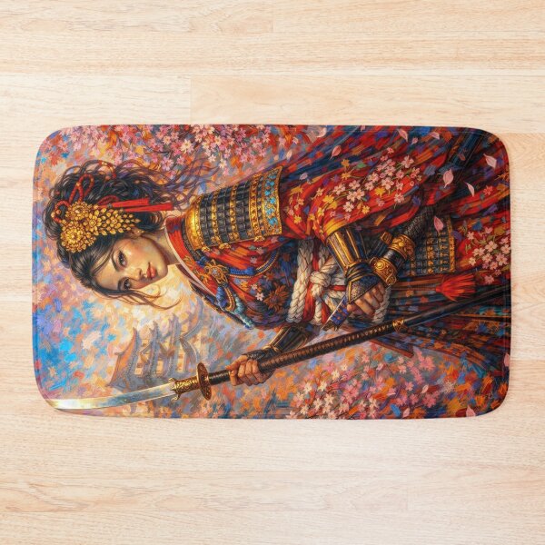 Item preview, Nakano Takeko - Japanese female Samurai Painting designed and sold by GalleryKauffeld.