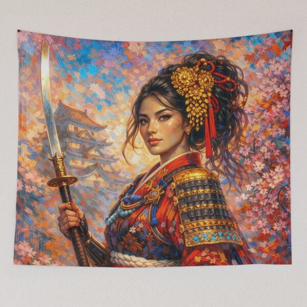 Item preview, Nakano Takeko - Japanese female Samurai Painting designed and sold by GalleryKauffeld.