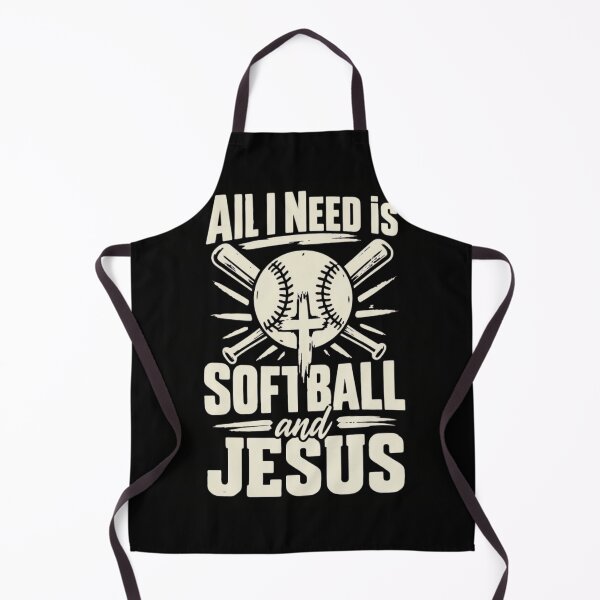 Item preview, All I Need Is Softball And Jesus Vintage Athletic Cross designed and sold by haitrieuic96.
