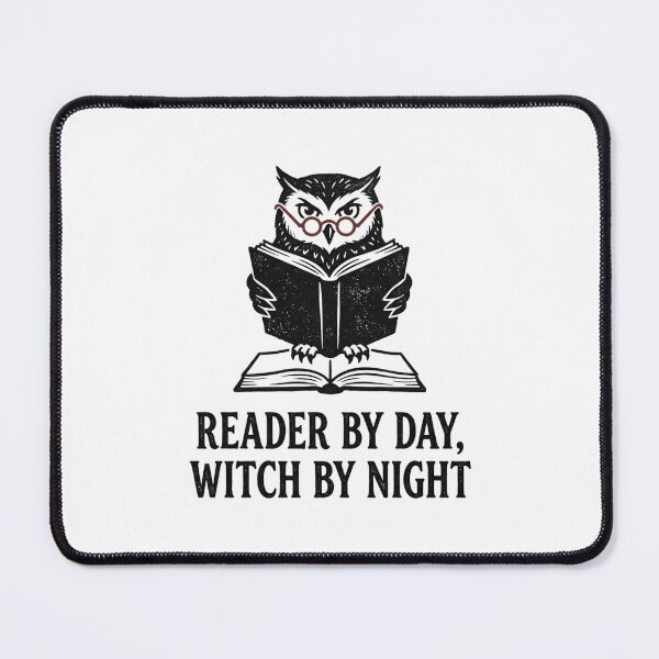 Item preview, Reader by Day Witch by Night Bookish Owl Reading a Book Literary Aesthetic designed and sold by raedattia.