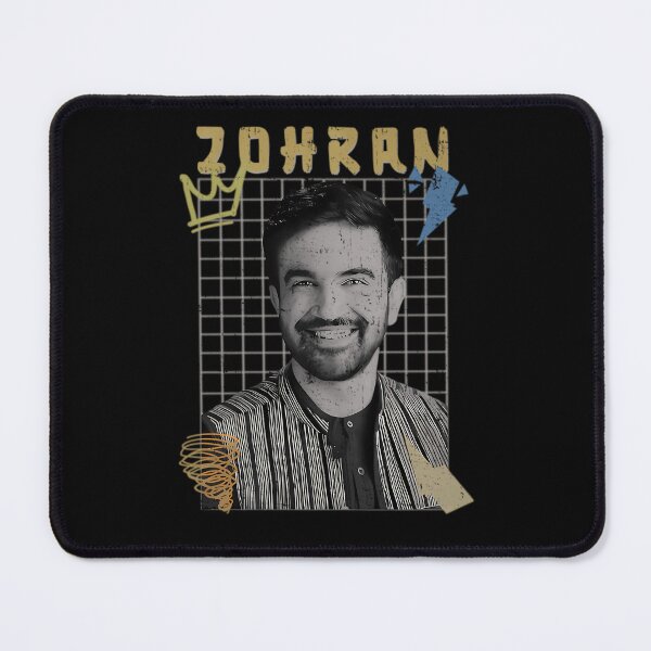 Item preview, Zohran Mamdani Portrait Crown Lightning Grid designed and sold by Eyuka.