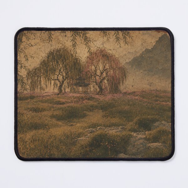 Item preview, Series The Glow of the Pagoda Part 3 Quiet Road Forward.(Ancient Mural) designed and sold by MaxDreamsArt.