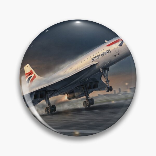 Item preview, Concorde Takeoff Beneath Crescent Moon designed and sold by Airpower Art.