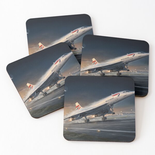 Item preview, Concorde Takeoff Beneath Crescent Moon designed and sold by Airpower Art.