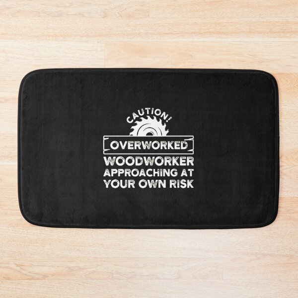 Item preview, 1....Caution Overworked Woodworker Humor Saw Blade designed and sold by VuKhanh123.