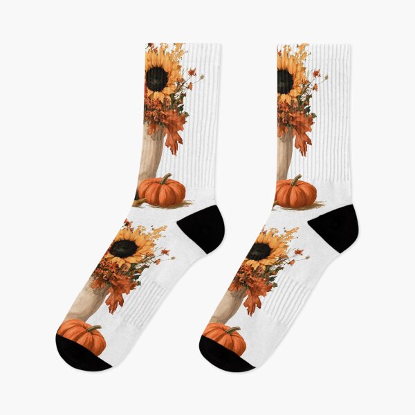 Item preview, Autumn Boot Bouquet with Sunflowers & Pumpkin designed and sold by KAM-KAM-STORE.
