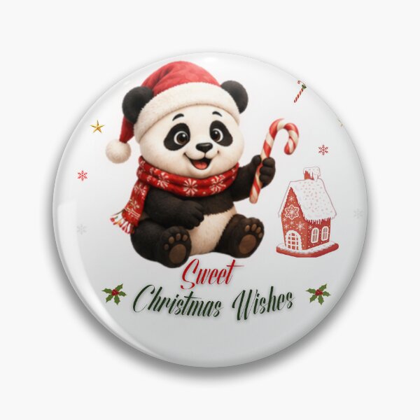 Item preview, Cute Christmas Panda Sweet Holiday Wishes designed and sold by EnginerdStudio.
