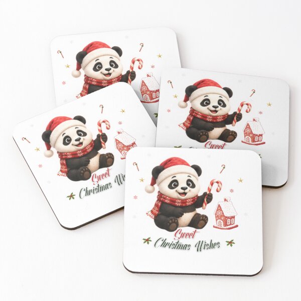 Item preview, Cute Christmas Panda Sweet Holiday Wishes designed and sold by EnginerdStudio.
