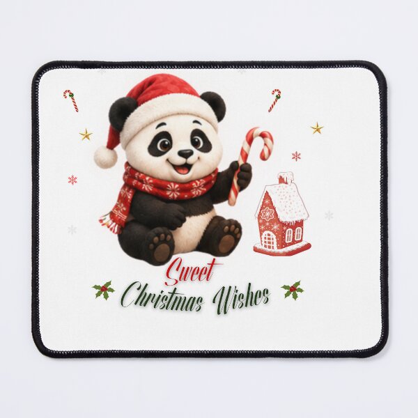 Item preview, Cute Christmas Panda Sweet Holiday Wishes designed and sold by EnginerdStudio.