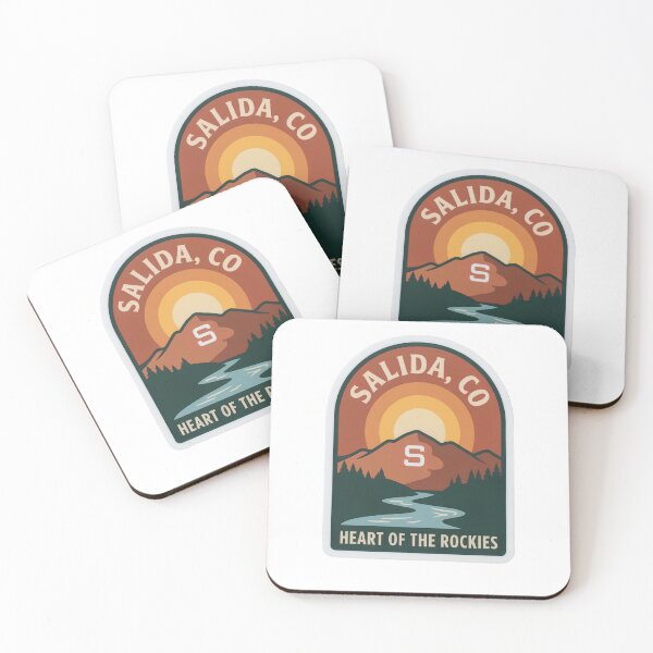 Item preview, Salida Colorado Heart of the Rockies Tenderfoot Mountain S Badge designed and sold by LittleArij.