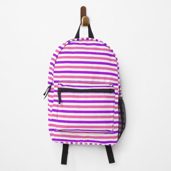 Item preview, Purple And Pink Stripes Design White designed and sold by PatternTitan.