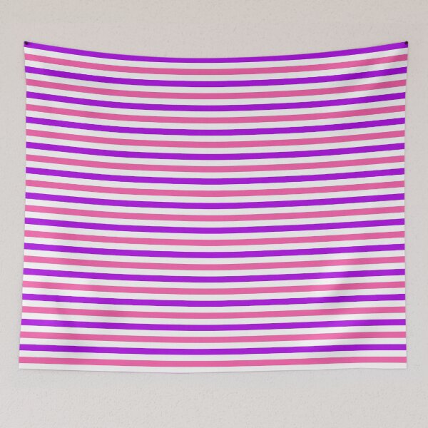 Item preview, Purple And Pink Stripes Design White  designed and sold by PatternTitan.