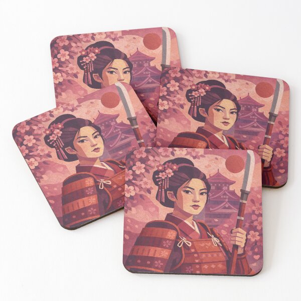 Item preview, Nakano Takeko - Legendary female Samurai illustration. designed and sold by GalleryKauffeld.