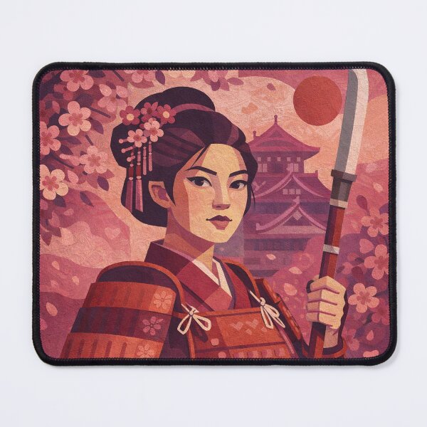 Item preview, Nakano Takeko - Legendary female Samurai illustration. designed and sold by GalleryKauffeld.