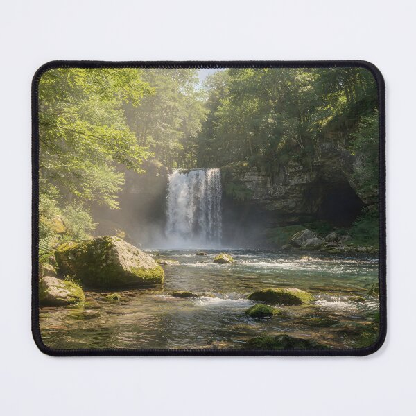 Item preview, Sunlit Forest Waterfall designed and sold by coolr42.
