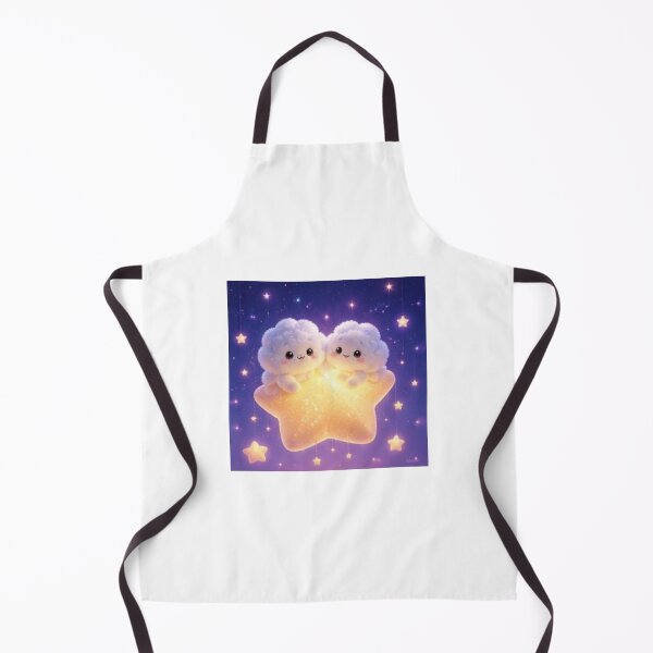 Item preview, Cute Kawaii Cloud Friends on a Star designed and sold by ThilankaDesign.