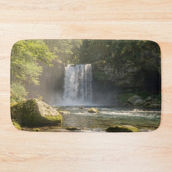 Item preview, Sunlit Forest Waterfall designed and sold by coolr42.
