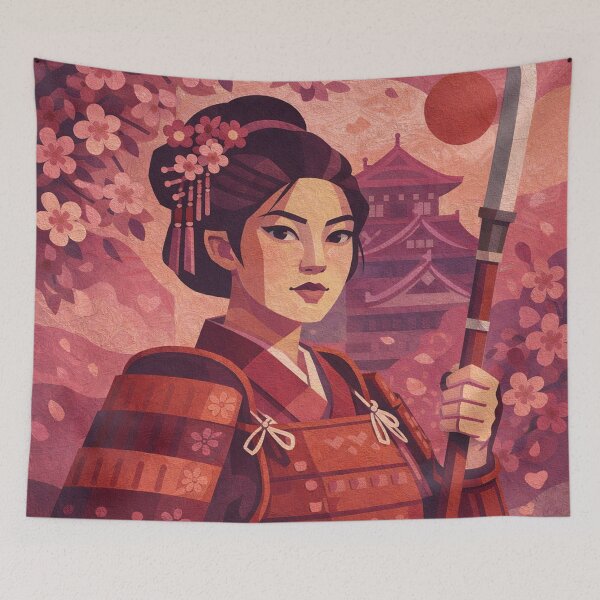 Item preview, Nakano Takeko - Legendary female Samurai illustration. designed and sold by GalleryKauffeld.