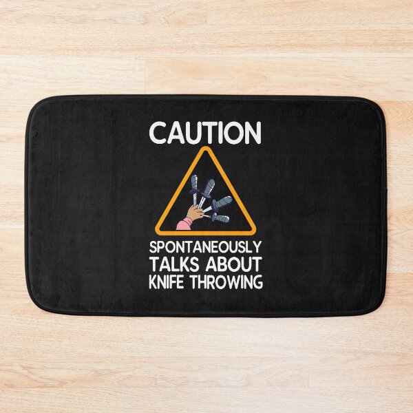Item preview, Caution Spontaneously Talks About Knife Throwing designed and sold by lauvjdxks.