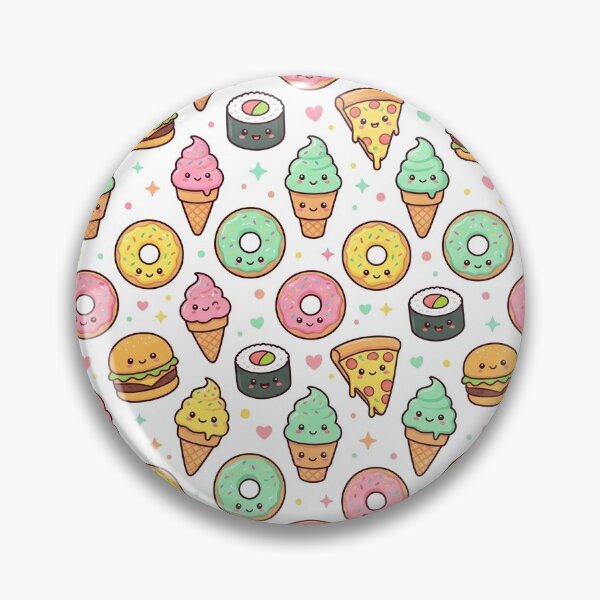 Item preview, Cute Food Pattern - Pizza, Sushi and Desserts designed and sold by conamor-bymel.