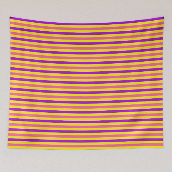 Item preview, Purple And Pink Stripes Design Yellow  designed and sold by PatternTitan.