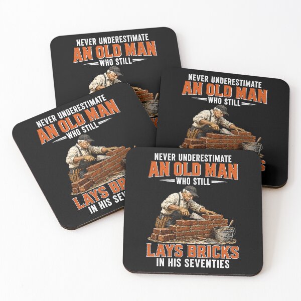 Item preview, Never Underestimate an Old Man Who Still Lays Bricks in His designed and sold by wansilastomi.